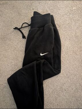 Nike Womens Black Joggers with White Swoosh